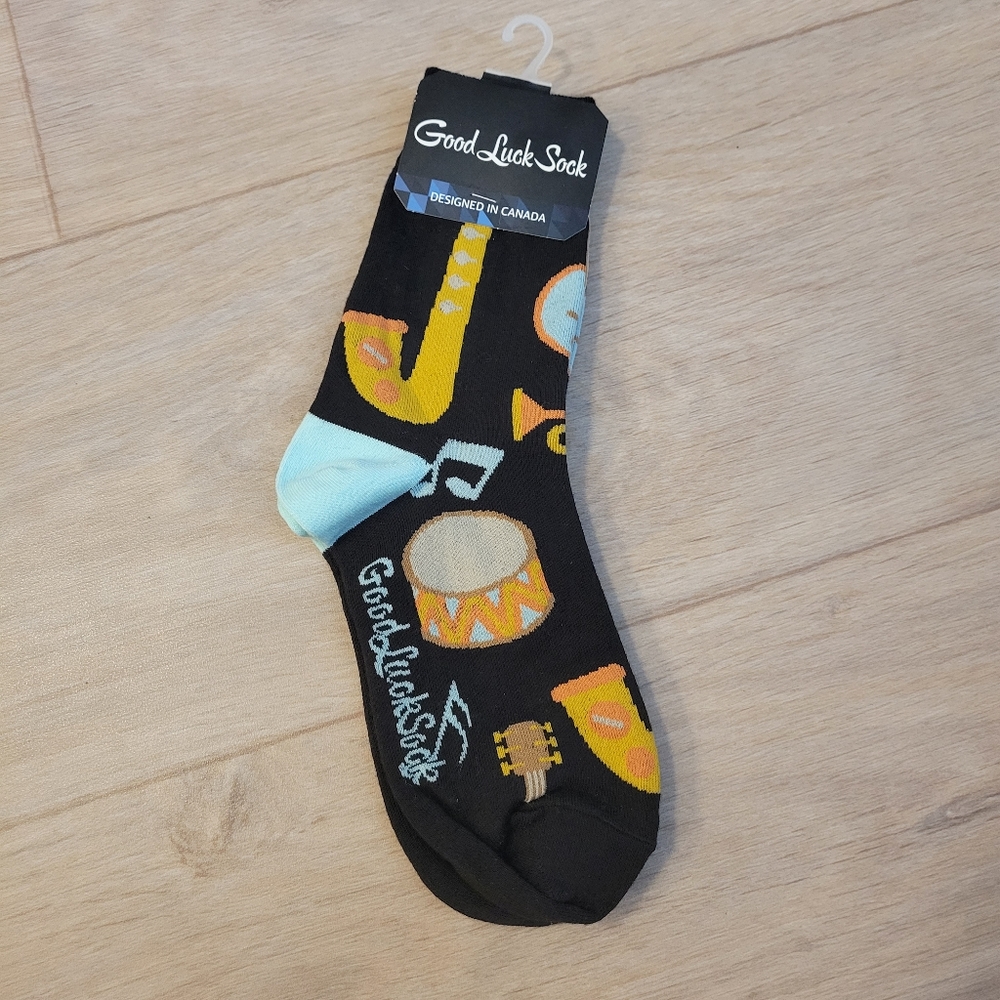 2/$15 Jazz Band Crew Socks
